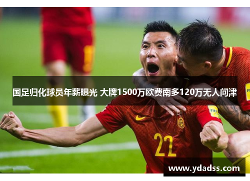 国足归化球员年薪曝光 大牌1500万欧费南多120万无人问津
